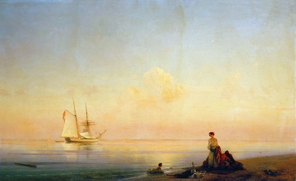 Ivan Aivazovsky, Seashore. Calm, 1843
